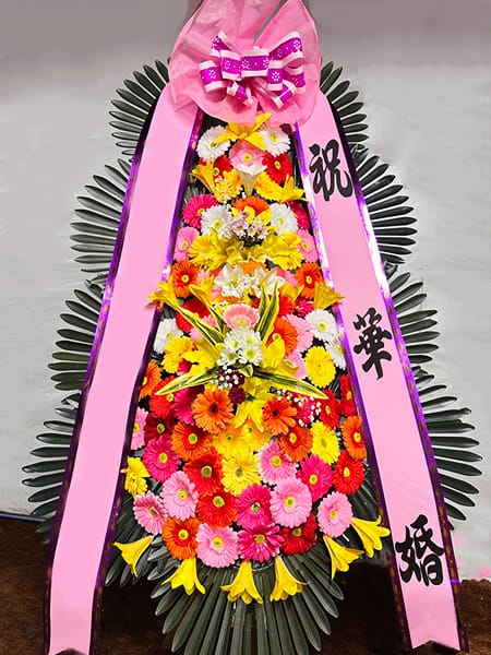 수원 노블레스웨딩 컨벤션 예술인 협회 동료들이 디자인을 극찬한 예술적 화환